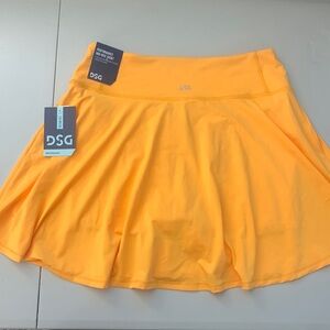 Bright orange tennis/golf skirt